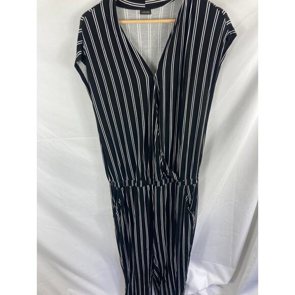 Lascana Wrap Front Striped Jumpsuit Size 12 - Picture 3 of 8